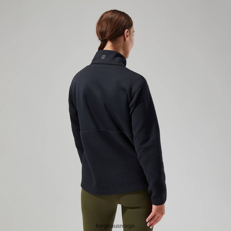 fadley halv glidelås fleece Berghaus kvinner svart F262D6425 klær