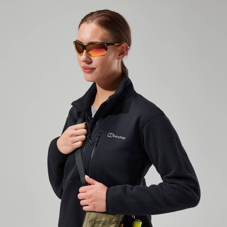 fadley halv glidelås fleece Berghaus kvinner svart F262D6425 klær