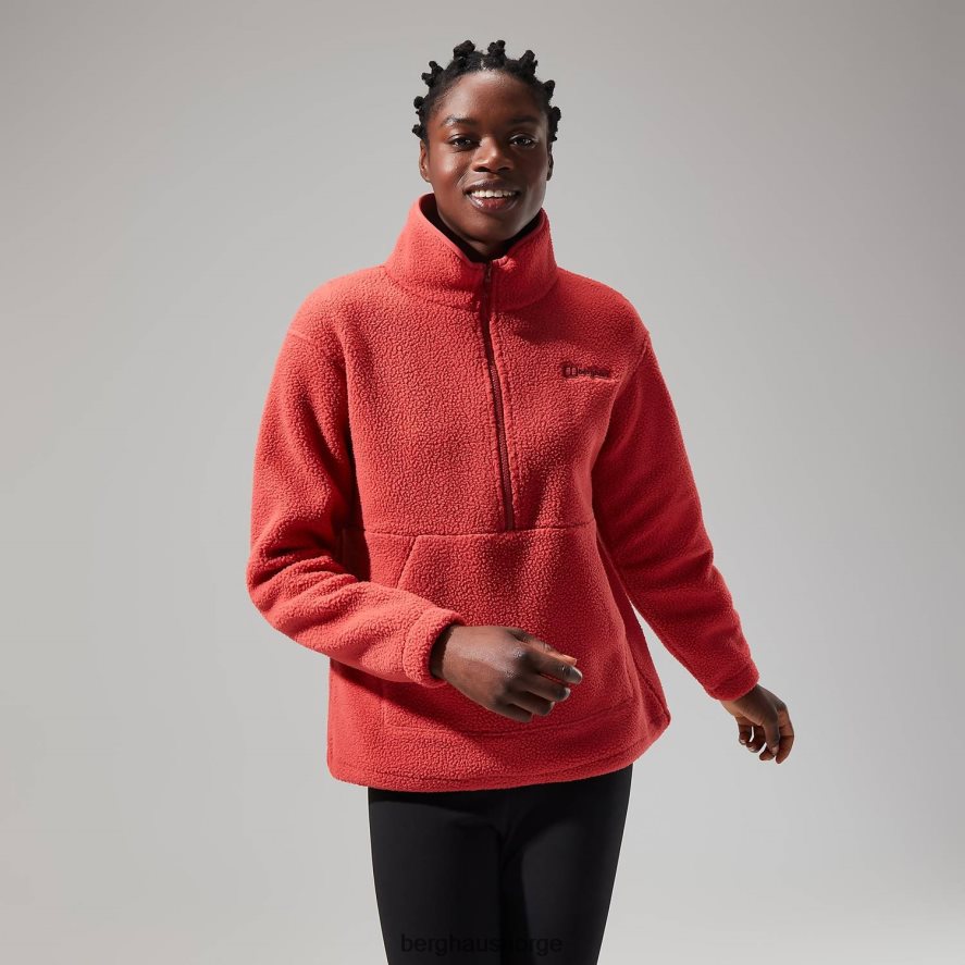 hauksker halv glidelås Berghaus kvinner rød F262D6449 klær