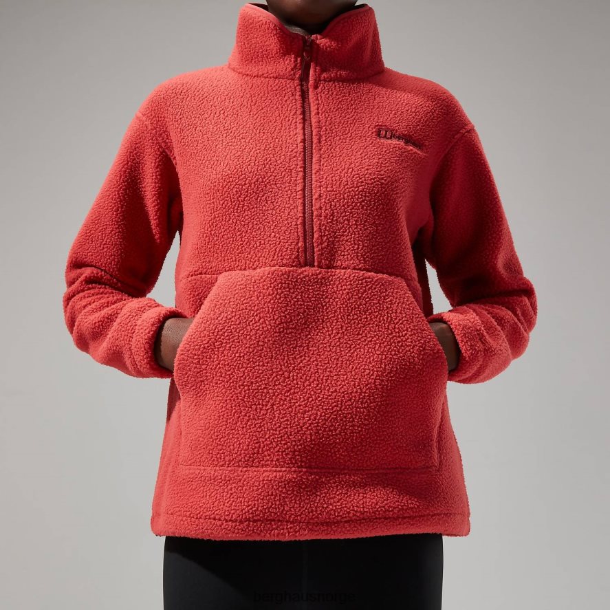 hauksker halv glidelås Berghaus kvinner rød F262D6449 klær