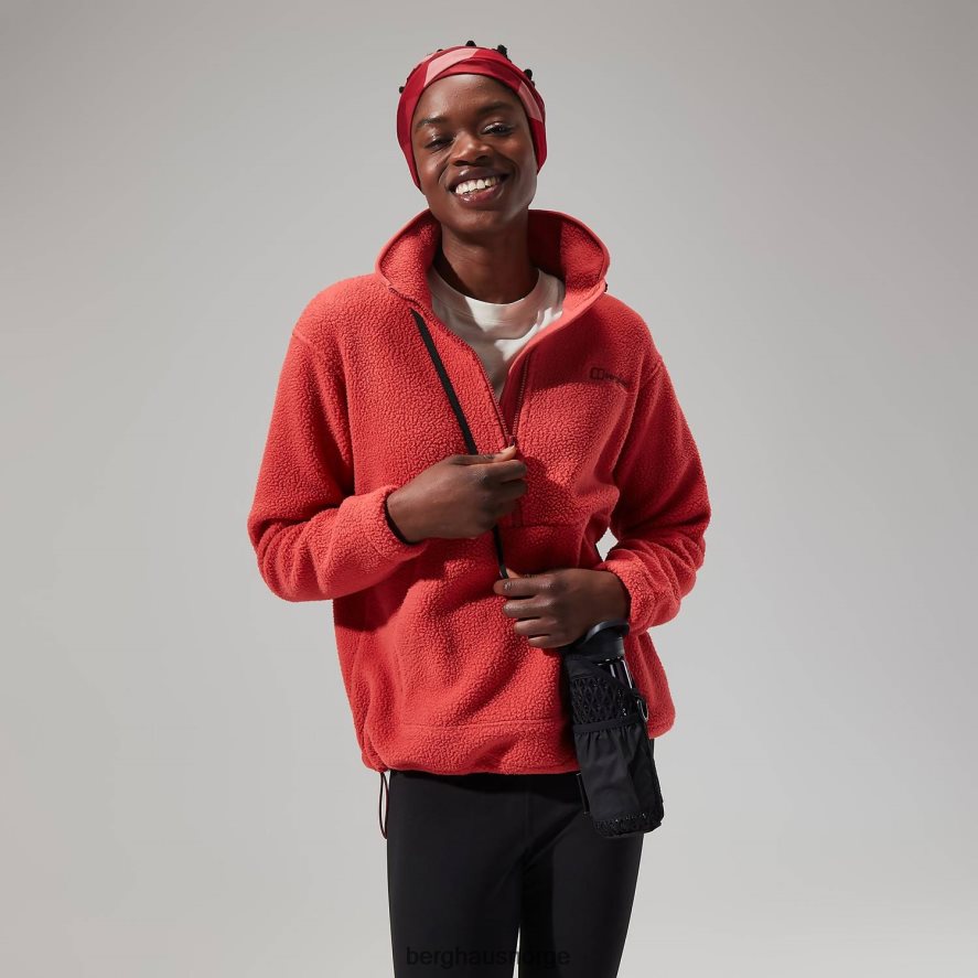 hauksker halv glidelås Berghaus kvinner rød F262D6449 klær