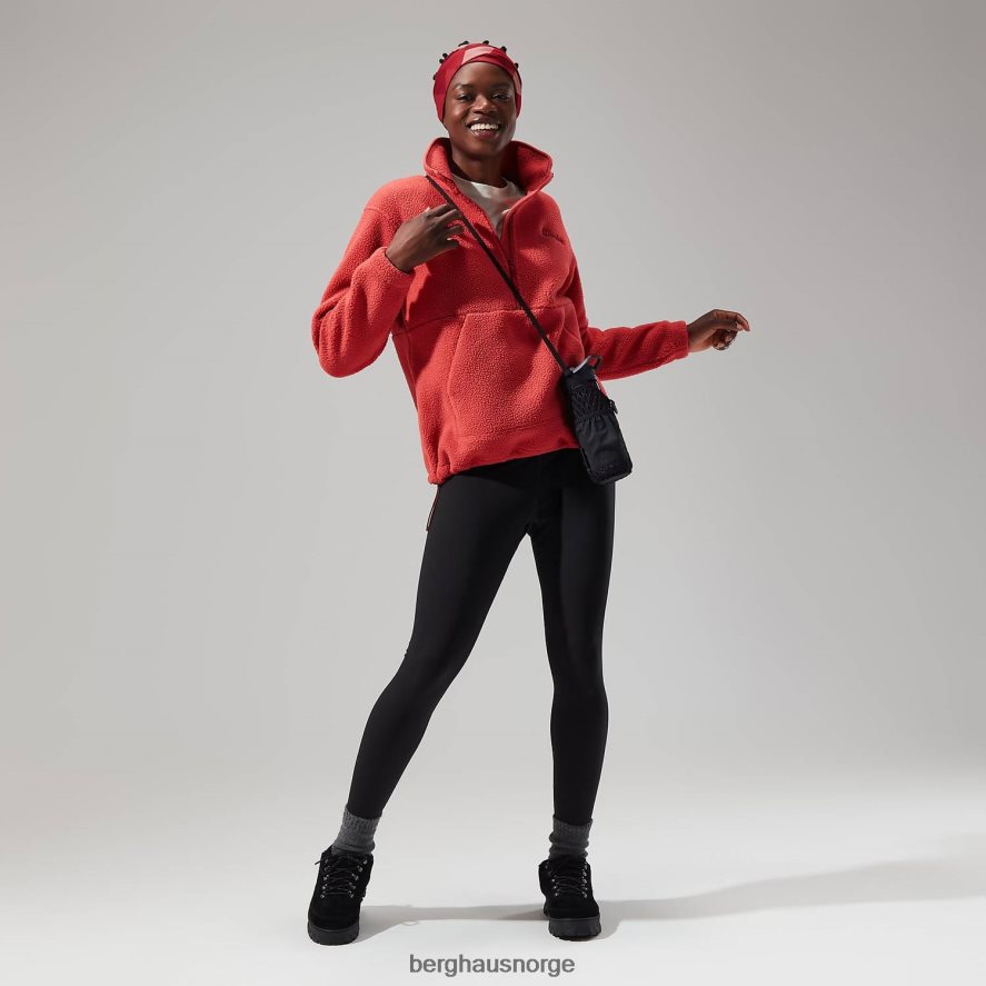 hauksker halv glidelås Berghaus kvinner rød F262D6449 klær