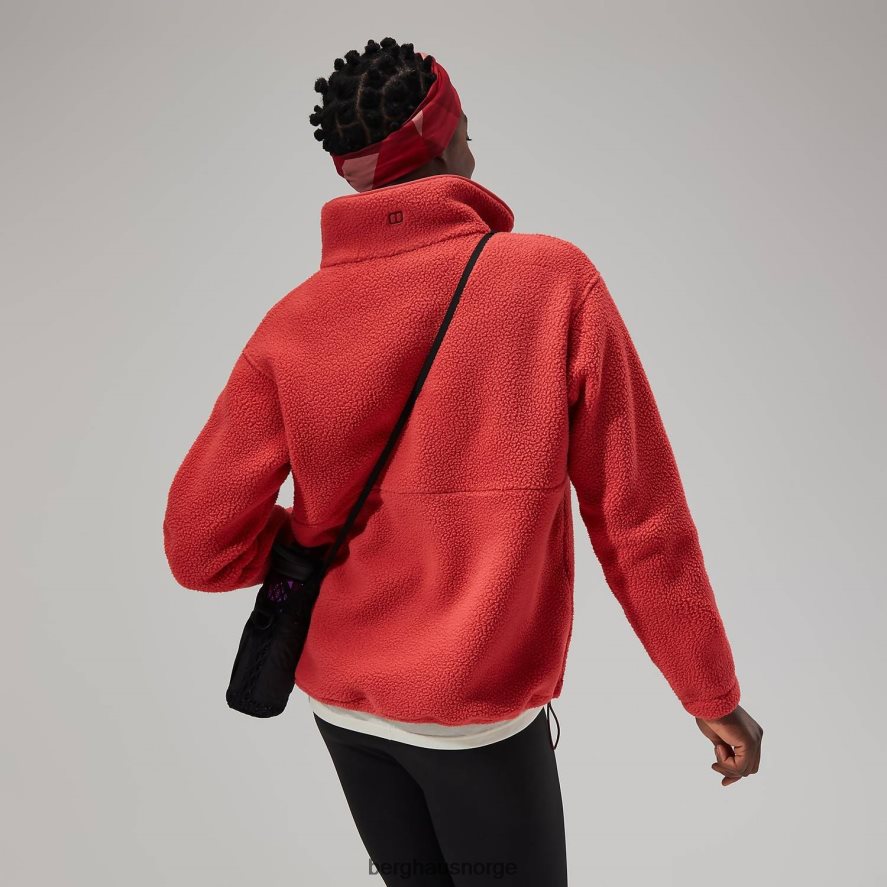 hauksker halv glidelås Berghaus kvinner rød F262D6449 klær