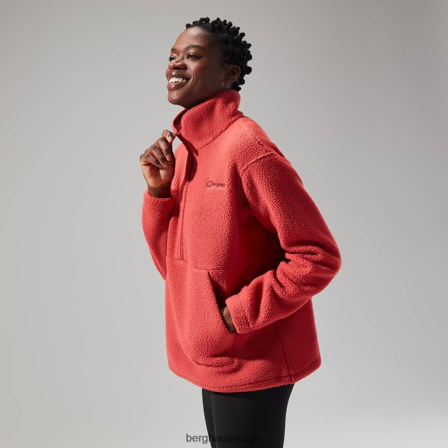 hauksker halv glidelås Berghaus kvinner rød F262D6449 klær