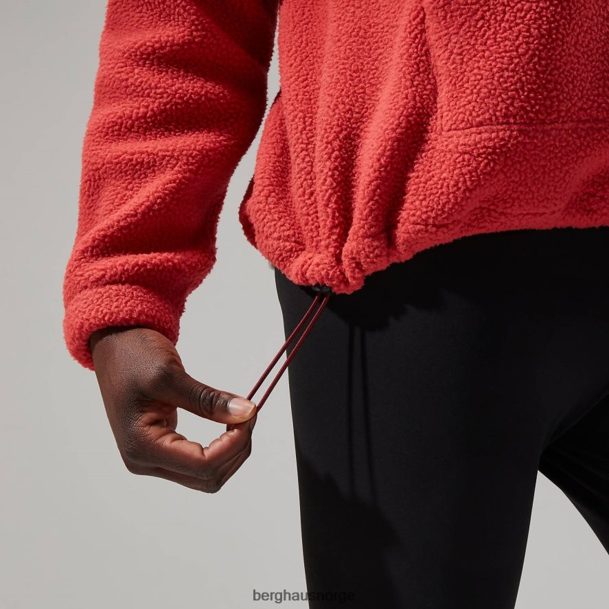 hauksker halv glidelås Berghaus kvinner rød F262D6449 klær