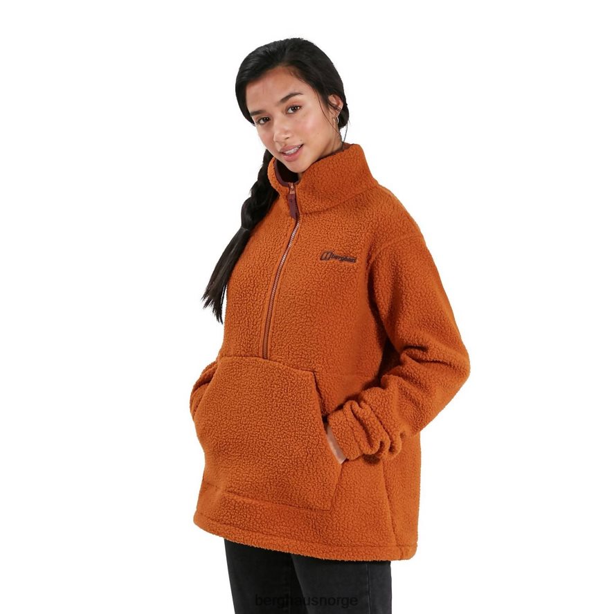 hawkser halv glidelås fleece Berghaus kvinner brun F262D6447 klær