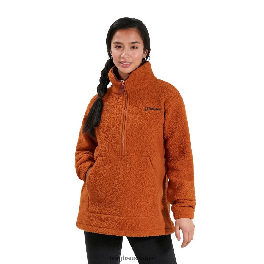 hawkser halv glidelås fleece Berghaus kvinner brun F262D6447 klær