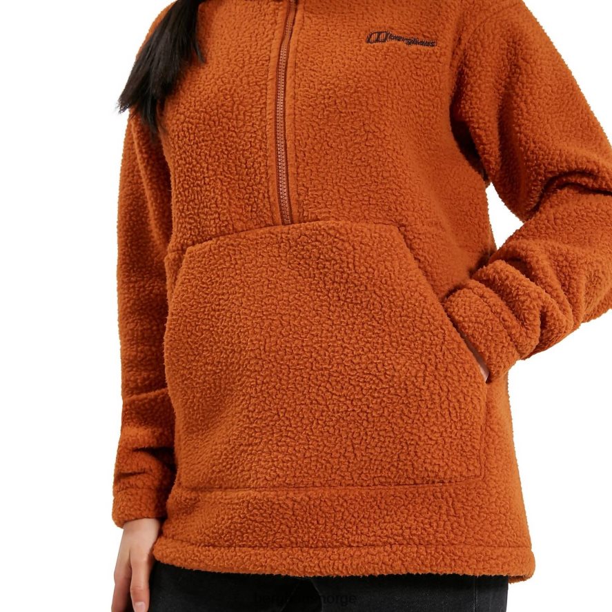 hawkser halv glidelås fleece Berghaus kvinner brun F262D6447 klær