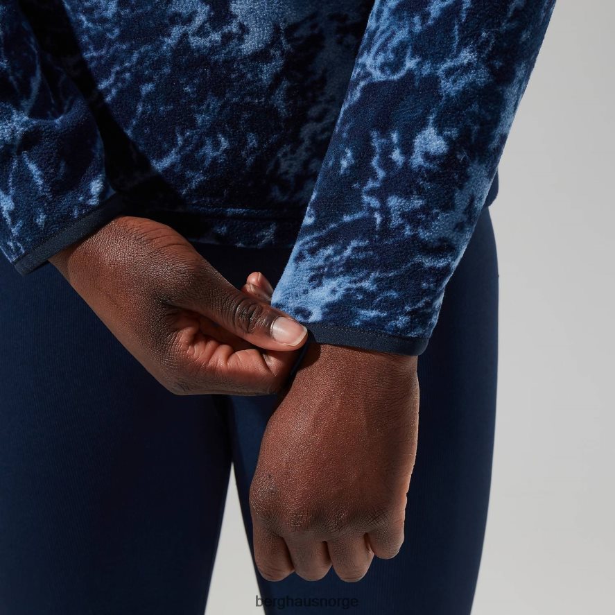 navala halv glidelås fleece Berghaus kvinner blå/mørkeblå F262D6433 klær