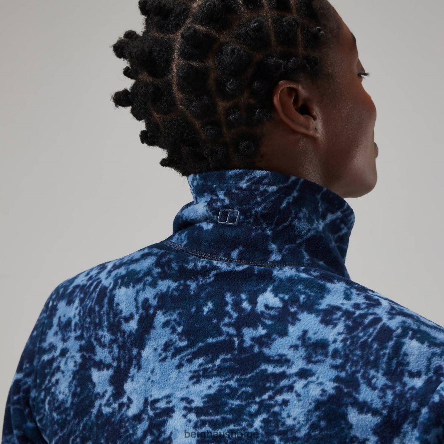 navala halv glidelås fleece Berghaus kvinner blå/mørkeblå F262D6433 klær