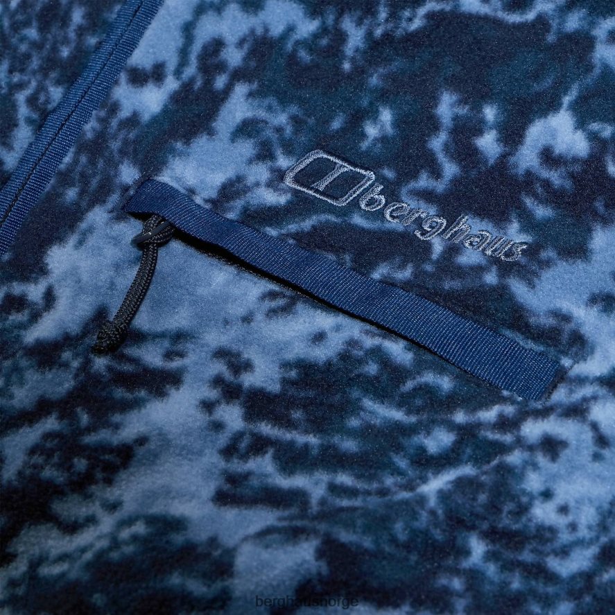 navala halv glidelås fleece Berghaus kvinner blå/mørkeblå F262D6433 klær
