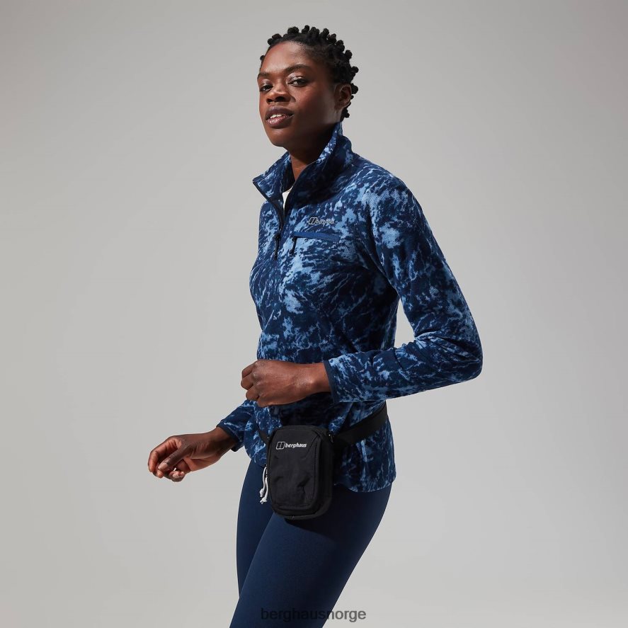 navala halv glidelås fleece Berghaus kvinner blå/mørkeblå F262D6433 klær