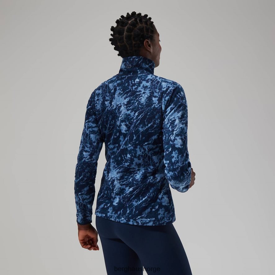 navala halv glidelås fleece Berghaus kvinner blå/mørkeblå F262D6433 klær