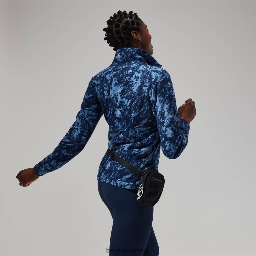 navala halv glidelås fleece Berghaus kvinner blå/mørkeblå F262D6433 klær