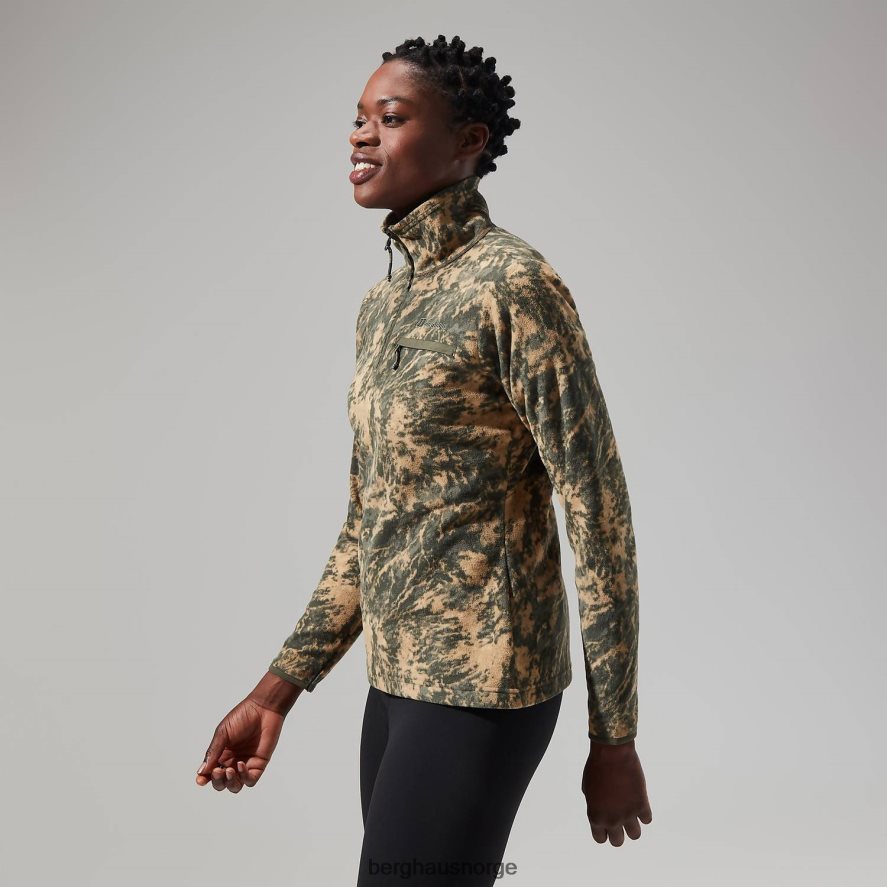 navala halv glidelås fleece Berghaus kvinner grønn/mørk grønn F262D6435 klær