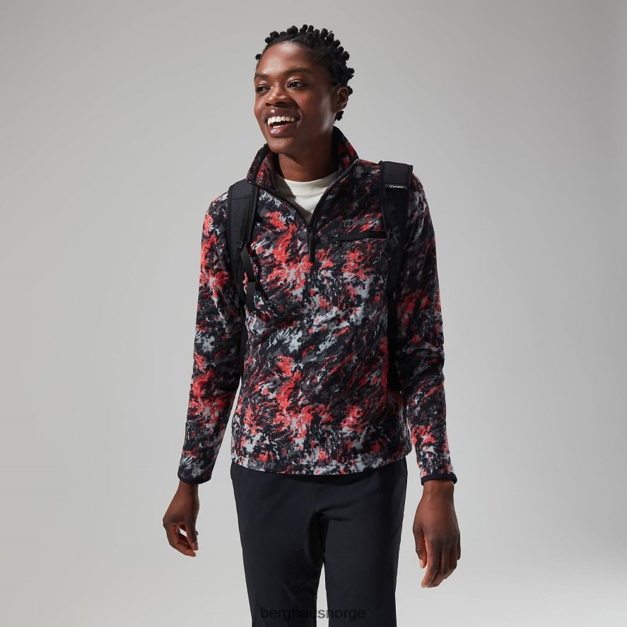 navala halv glidelås fleece Berghaus kvinner lys grå/mørk grå F262D6434 klær