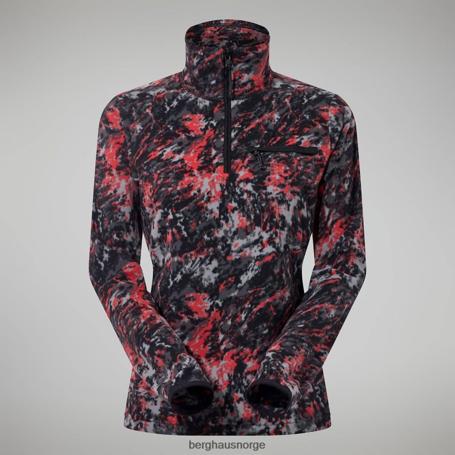 navala halv glidelås fleece Berghaus kvinner lys grå/mørk grå F262D6434 klær