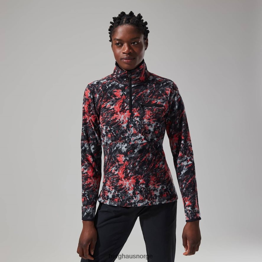 navala halv glidelås fleece Berghaus kvinner lys grå/mørk grå F262D6434 klær