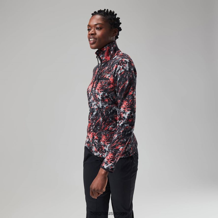 navala halv glidelås fleece Berghaus kvinner lys grå/mørk grå F262D6434 klær