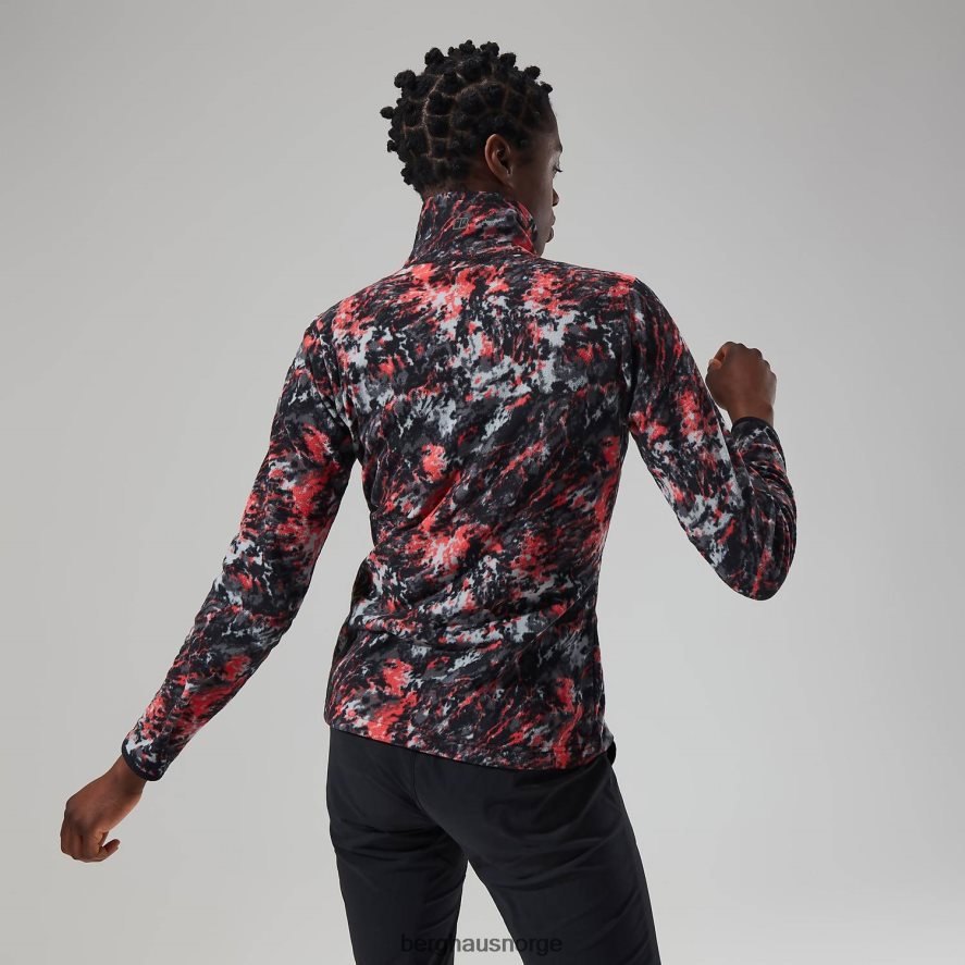 navala halv glidelås fleece Berghaus kvinner lys grå/mørk grå F262D6434 klær