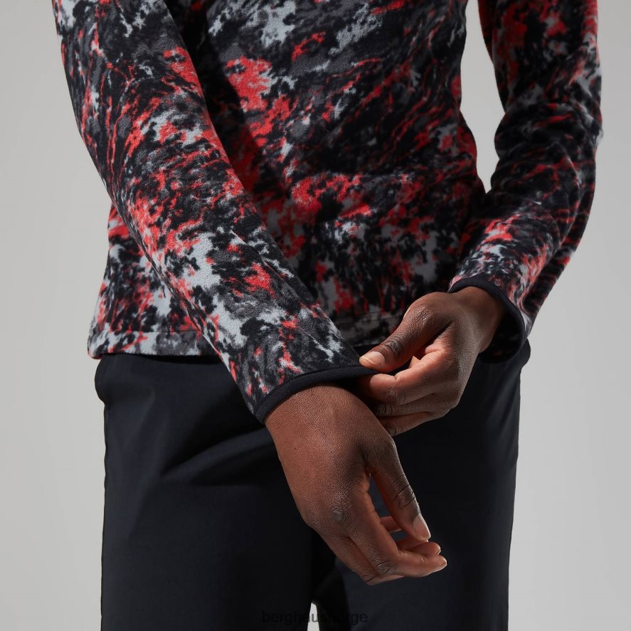 navala halv glidelås fleece Berghaus kvinner lys grå/mørk grå F262D6434 klær