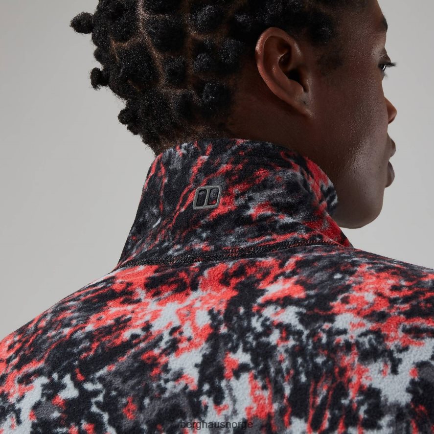 navala halv glidelås fleece Berghaus kvinner lys grå/mørk grå F262D6434 klær