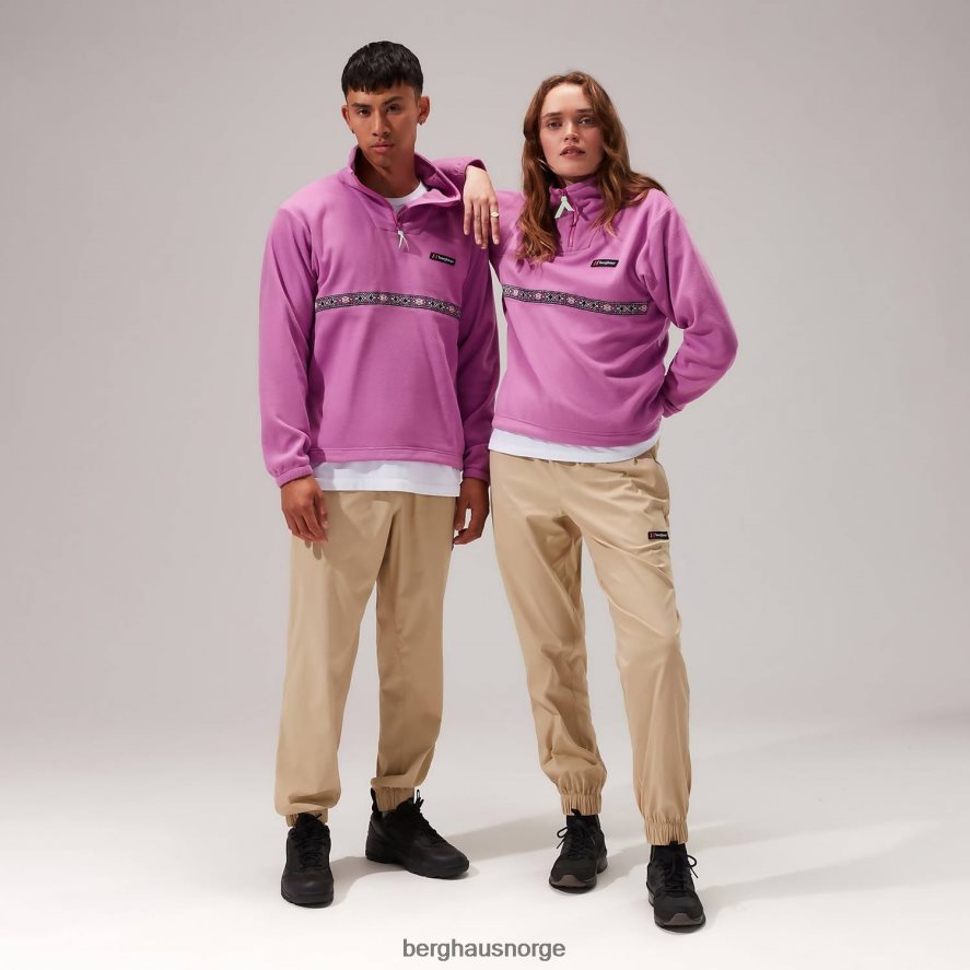 overdimensjonert aztekisk fleece med halv glidelås Berghaus kvinner lilla F262D6458 klær