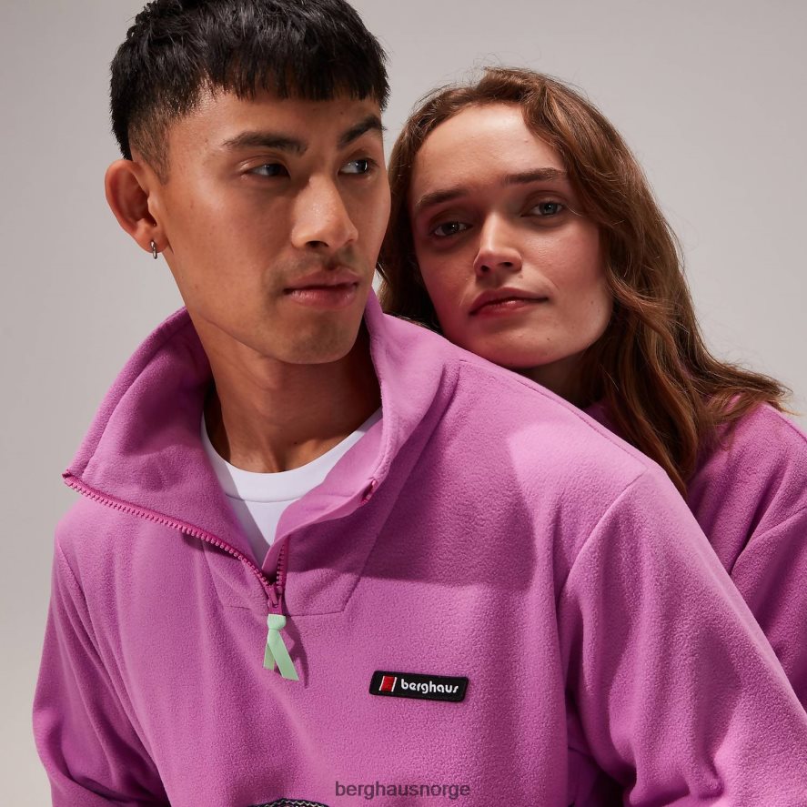 overdimensjonert aztekisk fleece med halv glidelås Berghaus kvinner lilla F262D6458 klær