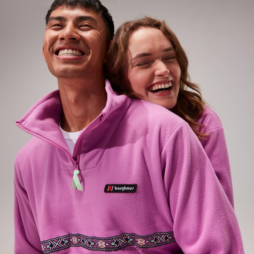 overdimensjonert aztekisk fleece med halv glidelås Berghaus kvinner lilla F262D6458 klær