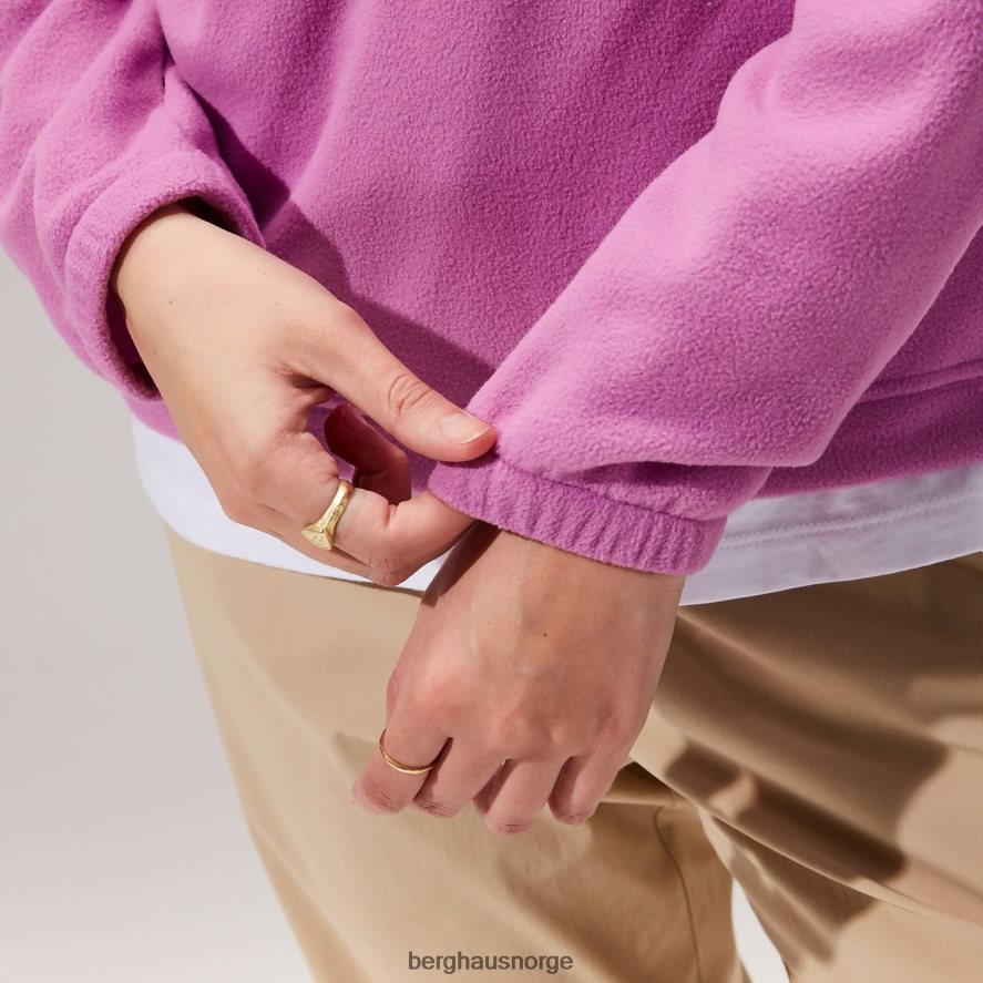 overdimensjonert aztekisk fleece med halv glidelås Berghaus kvinner lilla F262D6458 klær