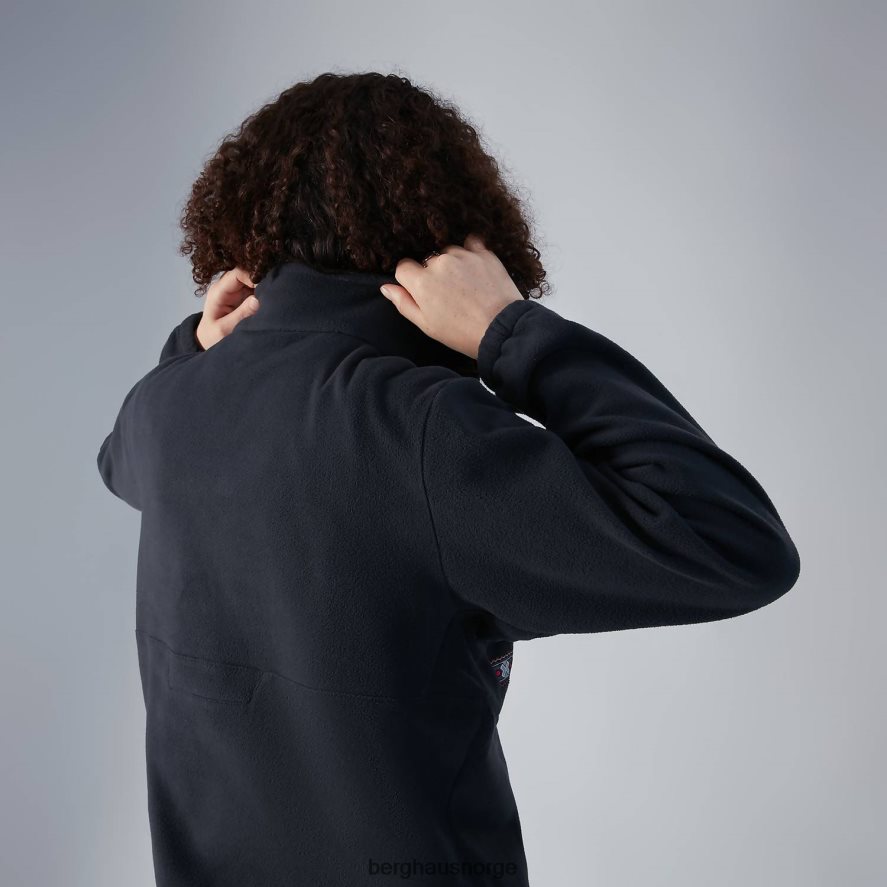 overdimensjonert aztekisk fleece med halv glidelås Berghaus kvinner svart F262D6453 klær