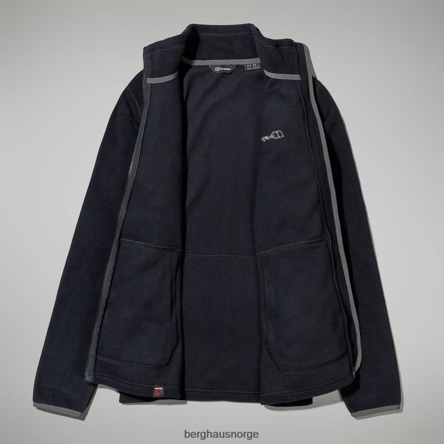 prism 2.0 micro full zip interaktiv Berghaus kvinner svart F262D6443 klær