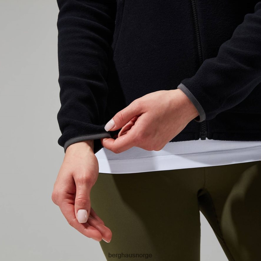 prism 2.0 micro full zip interaktiv Berghaus kvinner svart F262D6443 klær