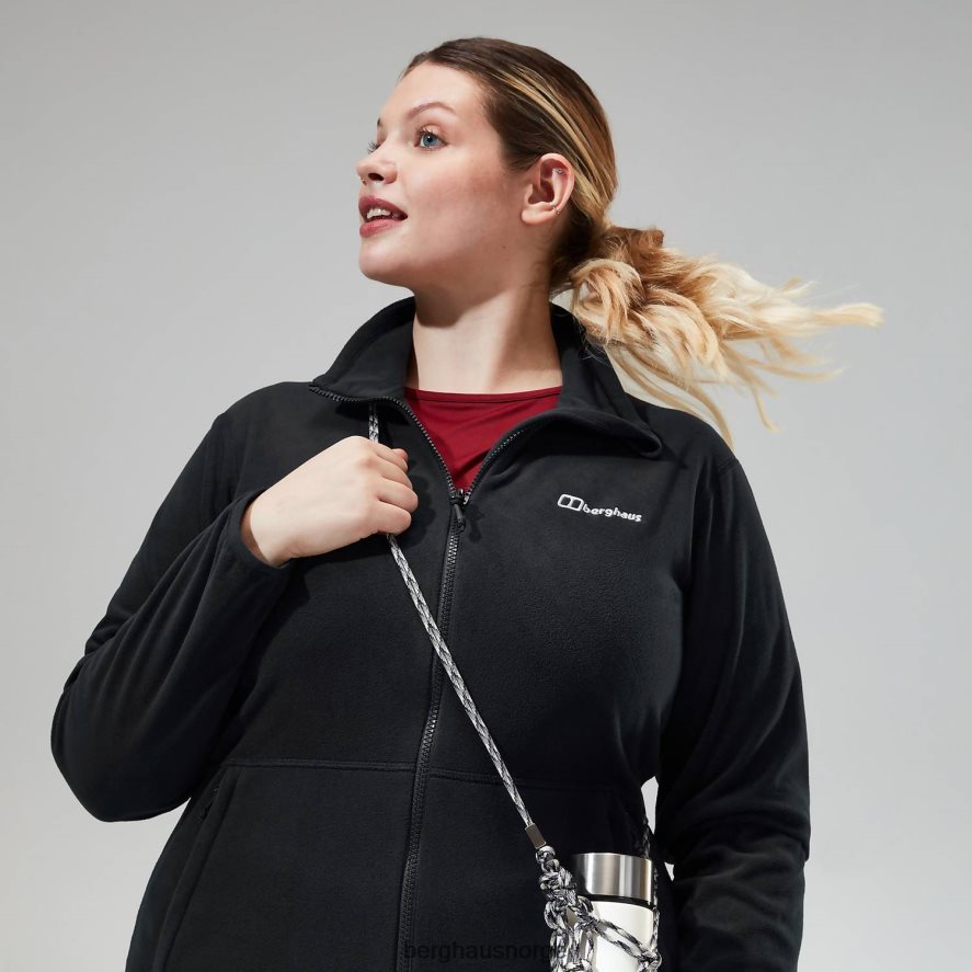 prism 2.0 micro full zip interaktiv Berghaus kvinner svart F262D6443 klær