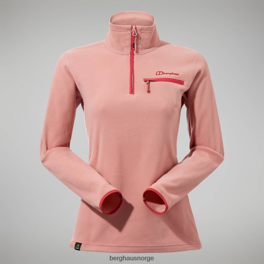prisme 2.0 mikro halv glidelås fleece Berghaus kvinner rosa F262D6415 klær