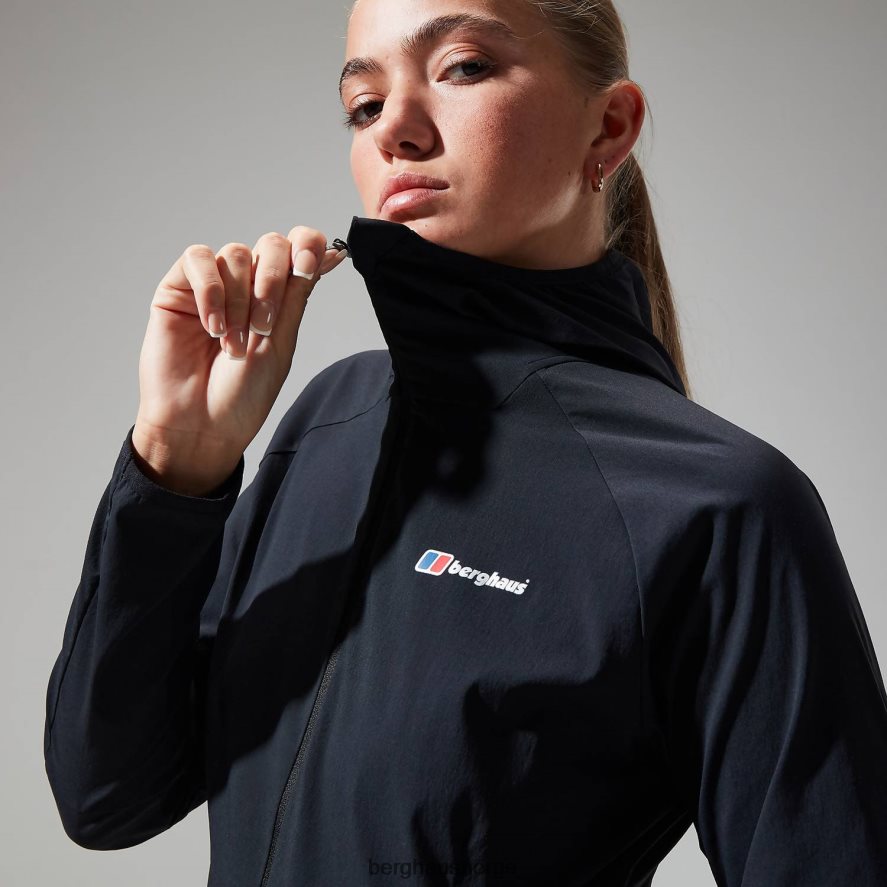 urban arrina hettejakke med full glidelås Berghaus kvinner urb jet black F262D6440 klær
