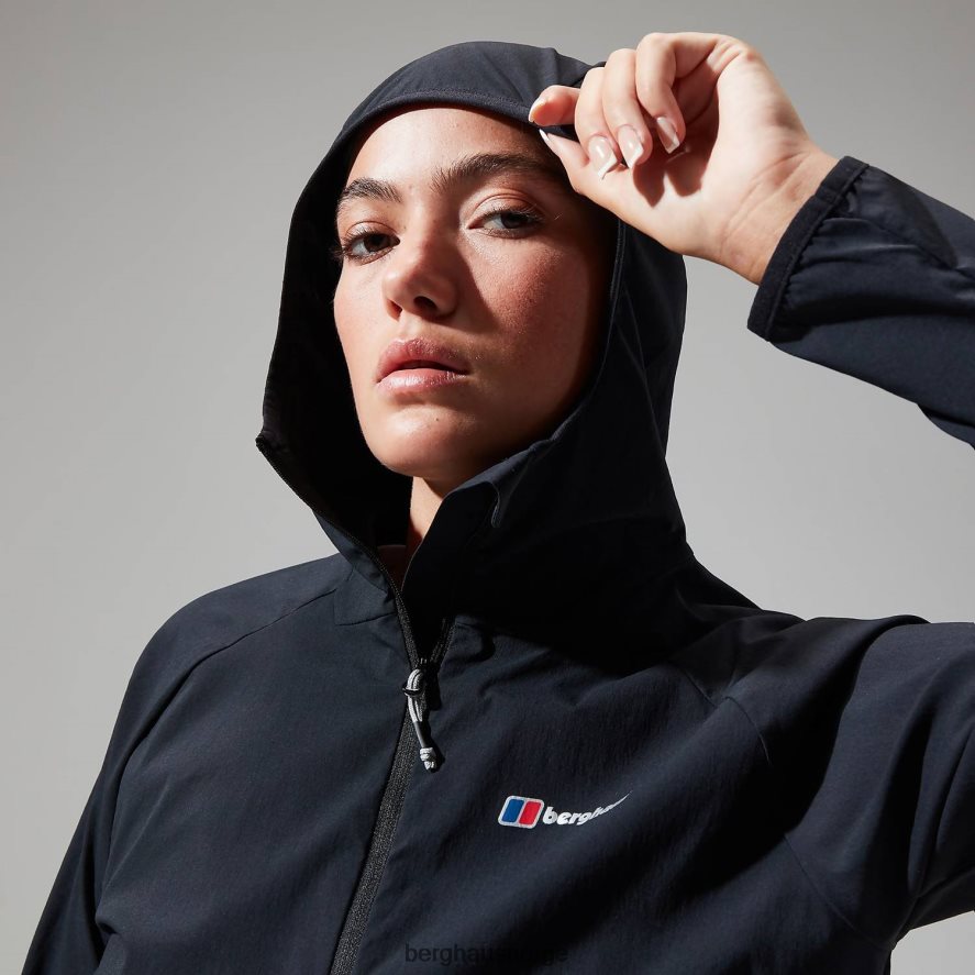 urban arrina hettejakke med full glidelås Berghaus kvinner urb jet black F262D6440 klær