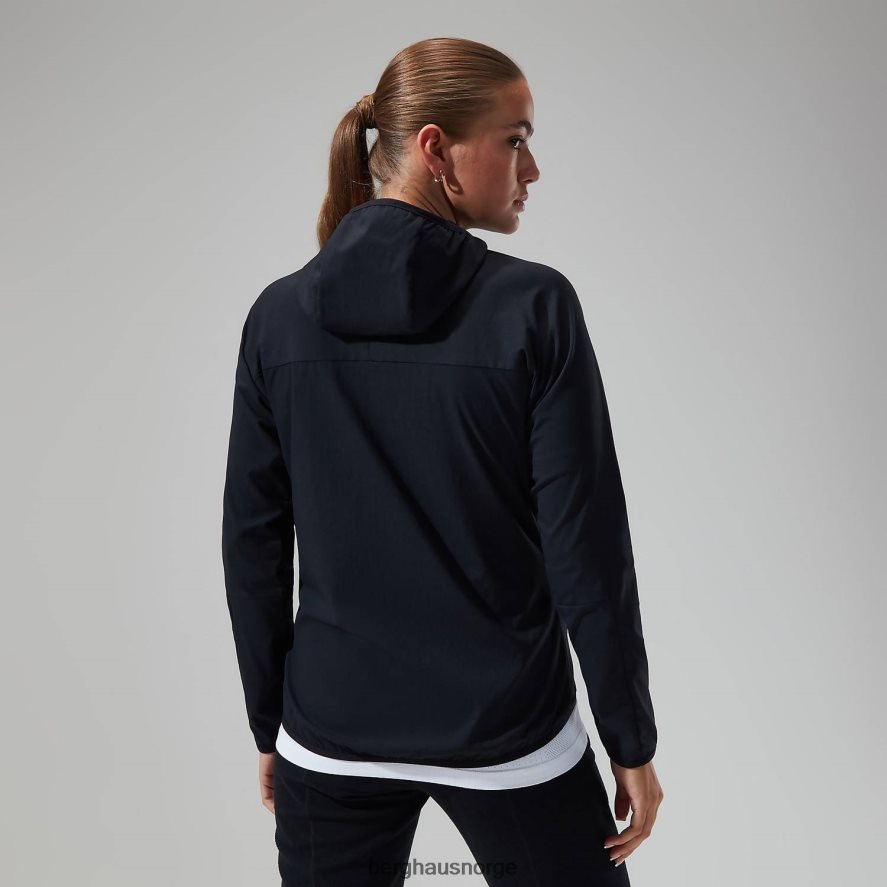 urban arrina hettejakke med full glidelås Berghaus kvinner urb jet black F262D6440 klær