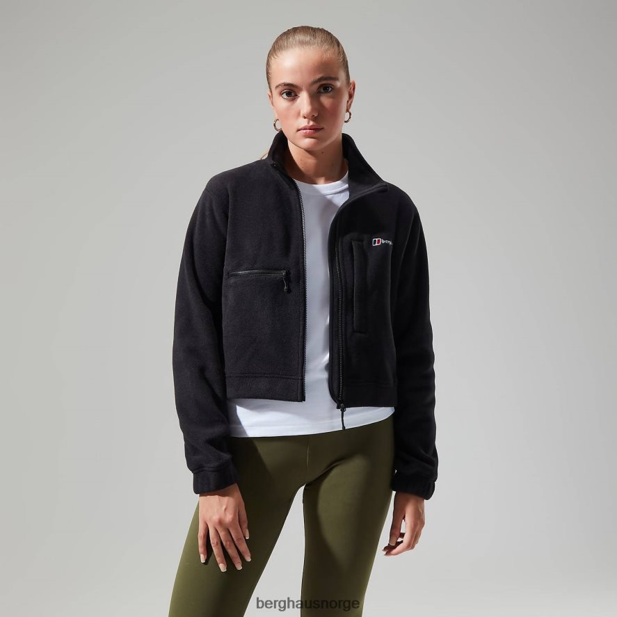 urban cropped co-ord fleecejakke Berghaus kvinner kulsvart F262D6430 klær