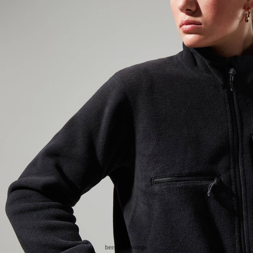 urban cropped co-ord fleecejakke Berghaus kvinner kulsvart F262D6430 klær