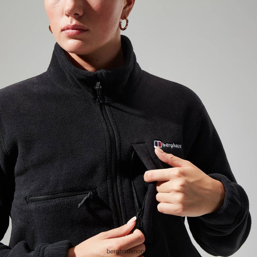 urban cropped co-ord fleecejakke Berghaus kvinner kulsvart F262D6430 klær