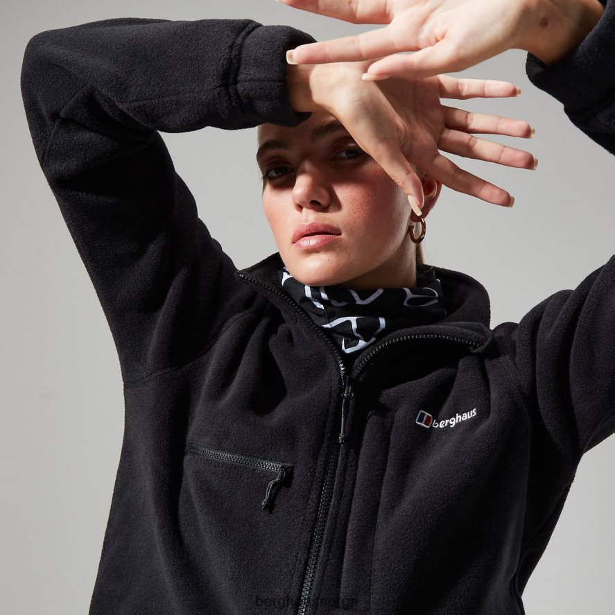 urban cropped co-ord fleecejakke Berghaus kvinner kulsvart F262D6430 klær
