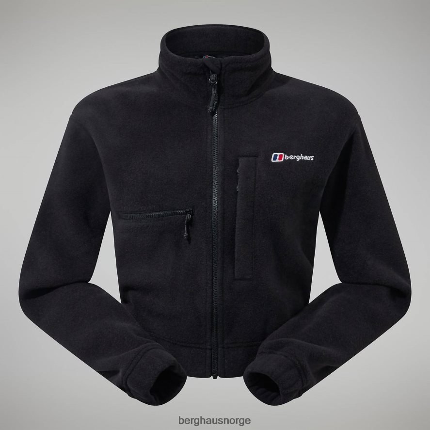 urban cropped co-ord fleecejakke Berghaus kvinner kulsvart F262D6430 klær