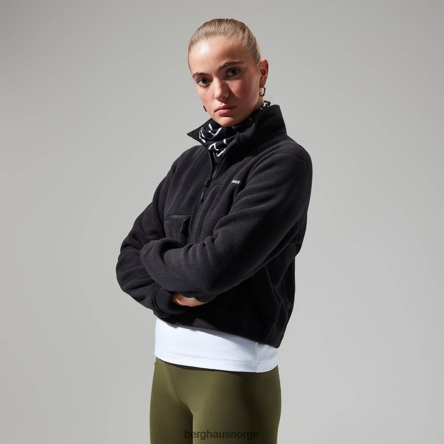 urban cropped co-ord fleecejakke Berghaus kvinner kulsvart F262D6430 klær