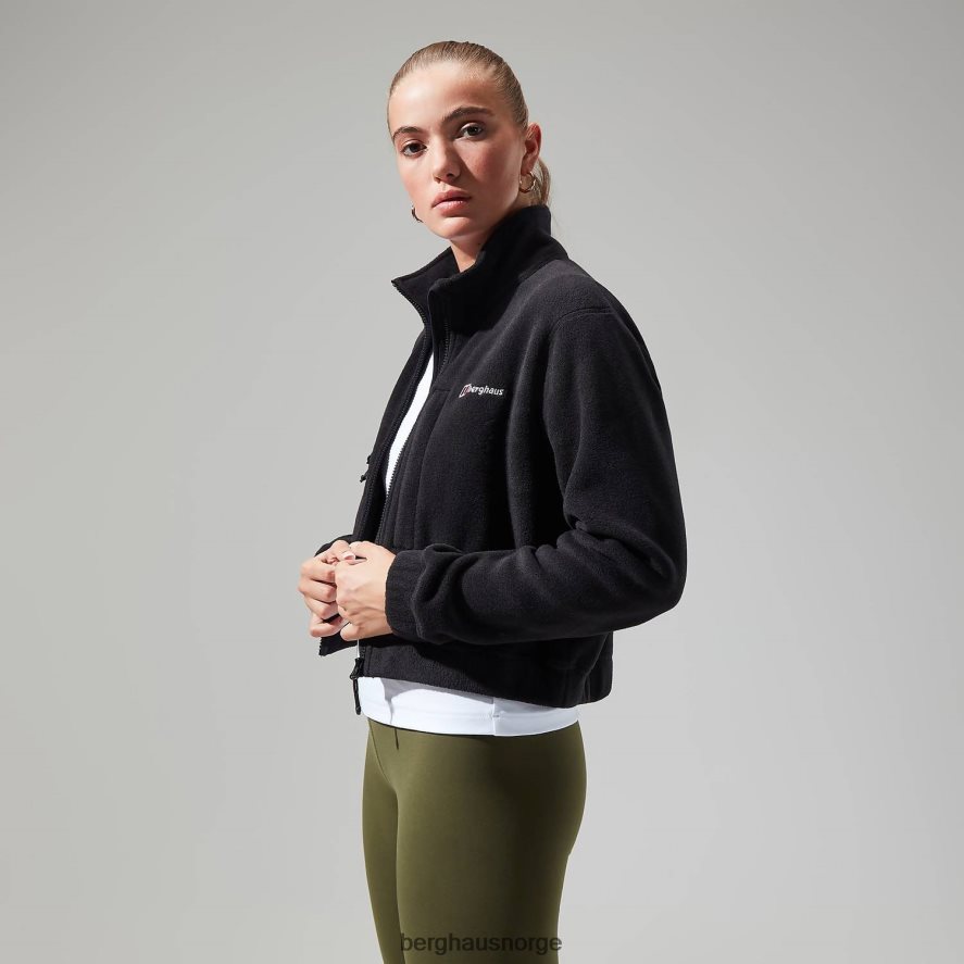 urban cropped co-ord fleecejakke Berghaus kvinner kulsvart F262D6430 klær