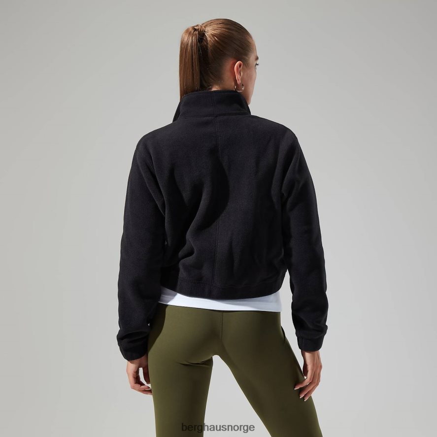 urban cropped co-ord fleecejakke Berghaus kvinner kulsvart F262D6430 klær