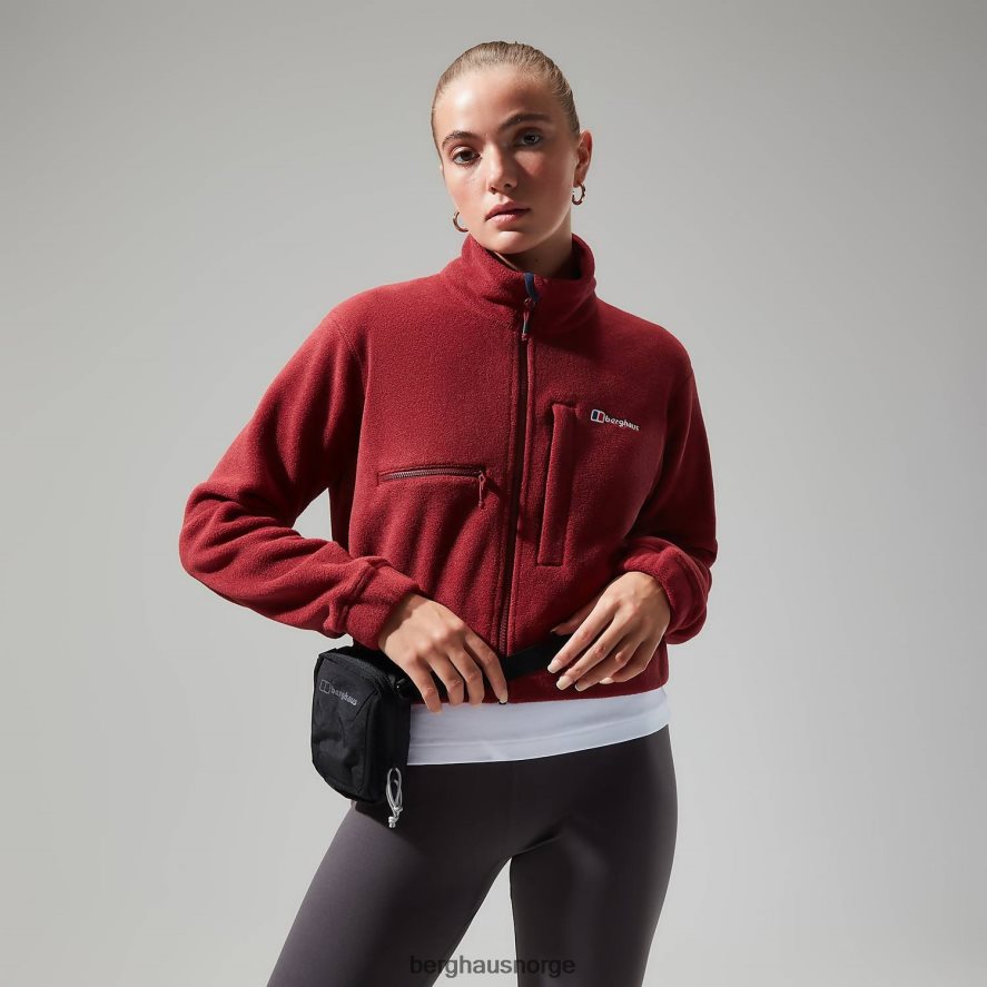 urban cropped co-ord fleecejakke Berghaus kvinner syrah/mørk rød F262D6432 klær