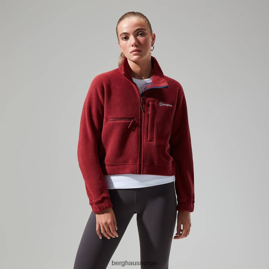 urban cropped co-ord fleecejakke Berghaus kvinner syrah/mørk rød F262D6432 klær
