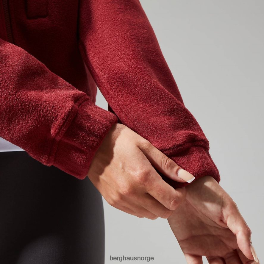 urban cropped co-ord fleecejakke Berghaus kvinner syrah/mørk rød F262D6432 klær
