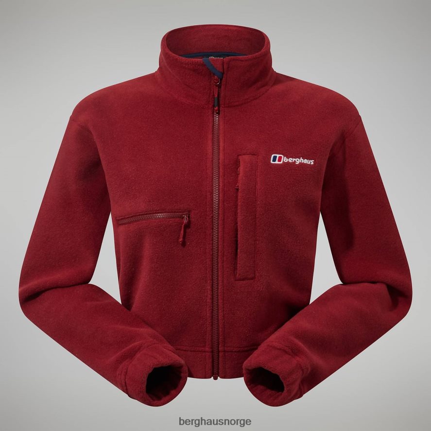 urban cropped co-ord fleecejakke Berghaus kvinner syrah/mørk rød F262D6432 klær